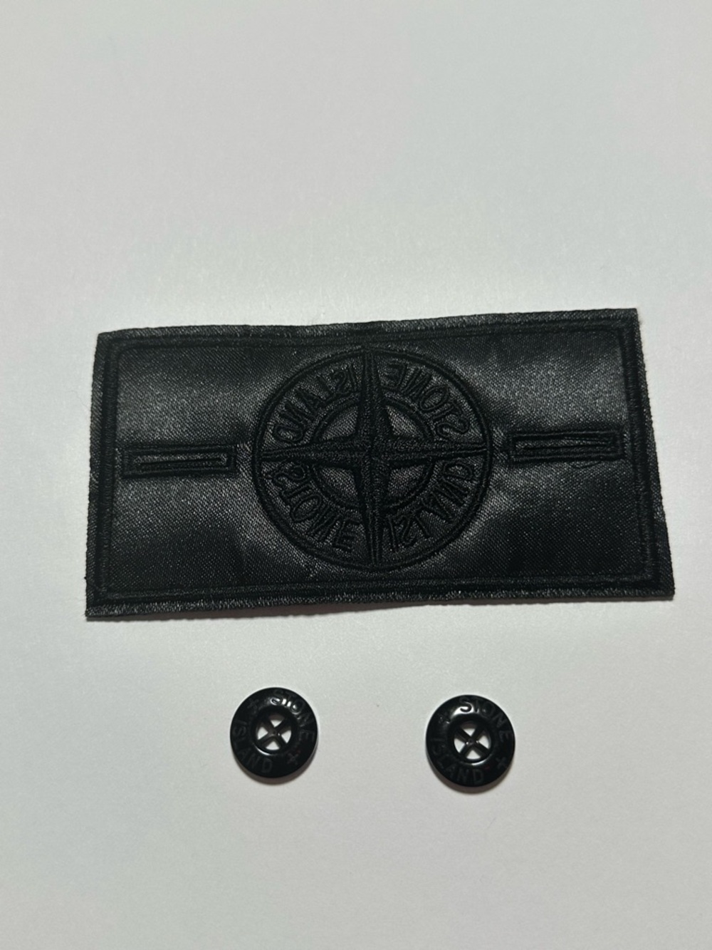 Stone Island Patch Black With Two Buttons